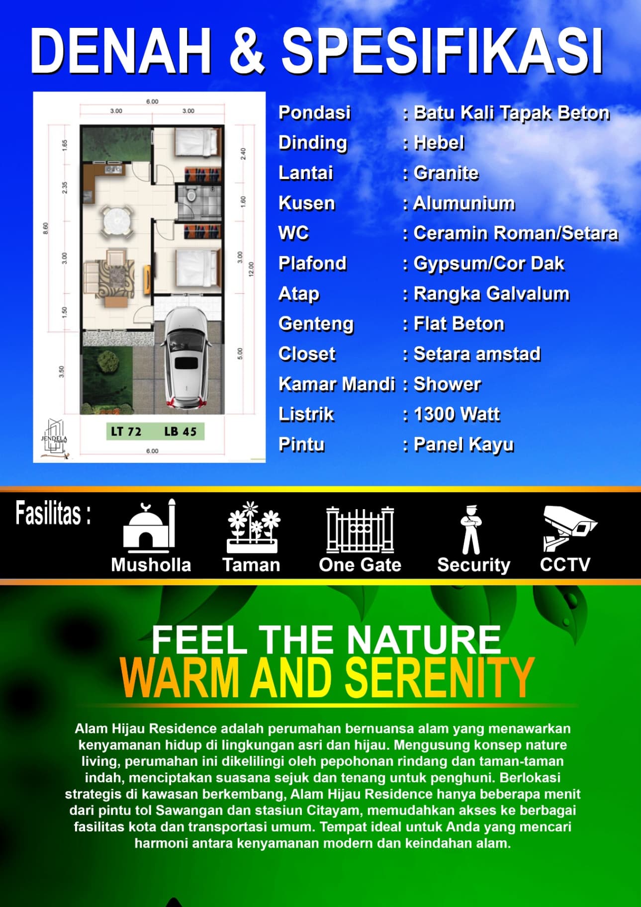 Rumah Baru Siap Huni di Pancoran Mas, Magelang